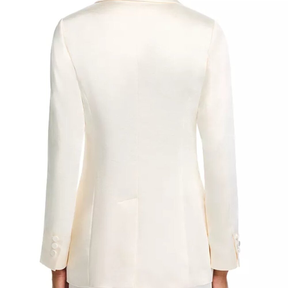 NWT Aqua (Bloomingdales Exclusive) Satin Blazer, Size L - Picture 3 of 10